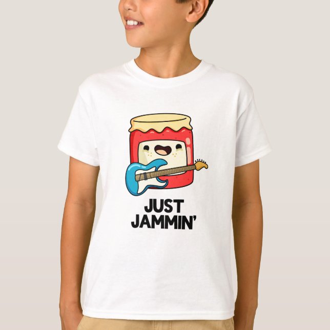 Camiseta Apenas Jammin Funny Rocker Jam Pun (Frente)