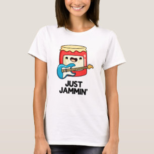 Camiseta Apenas Jammin Funny Rocker Jam Pun