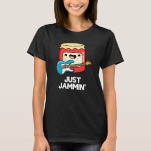 Camiseta Apenas Jammin Funny Rocker Jam Pun Dark BG