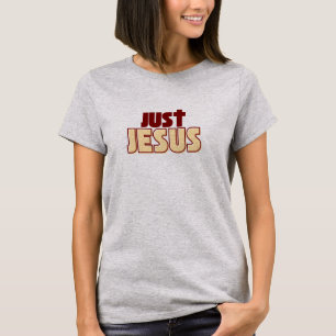 Camiseta Apenas Jesus Burgundy Christian