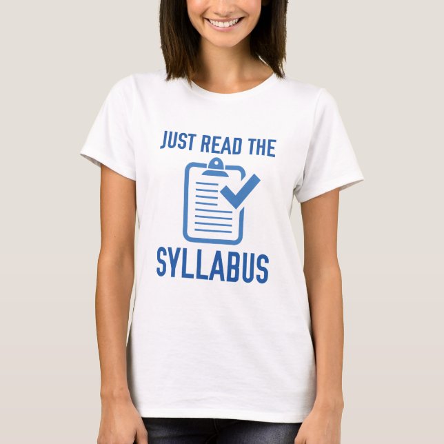 Camiseta Apenas Leia O Sílabo (Frente)