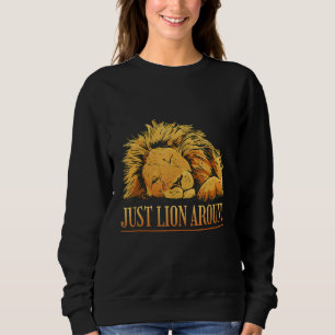 Camiseta Apenas Lion Em Torno De Divertido Humor Animal Rel