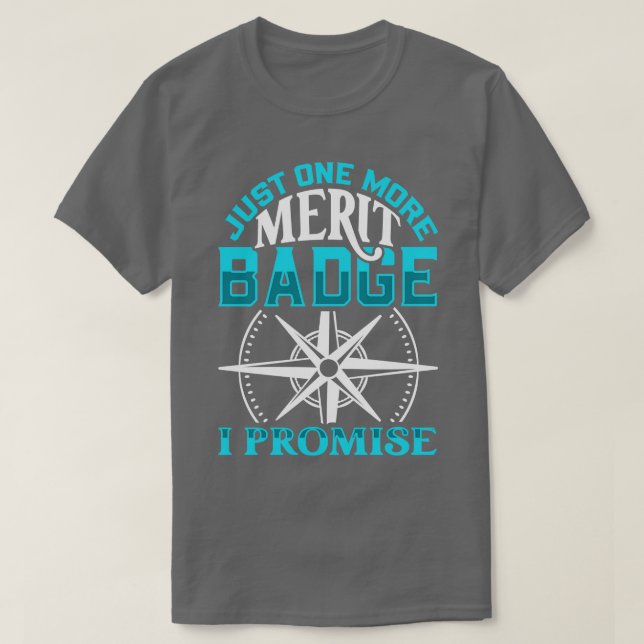 Camiseta Apenas mais um crachá de mérito (Frente do Design)