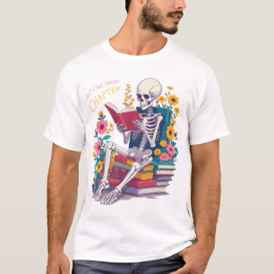Camiseta Apenas Mais Um Leitor De Livros De Leitura De Esqu