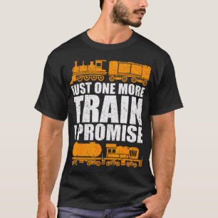 Camiseta Apenas Mais Um Trem Eu Prometo Modelo De Trem Ferr