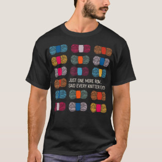 Camiseta Apenas Mais Uma Fileira de Crochê e Tricô Engraçad