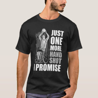 Camiseta Apenas Mais Uma Mão Atirada No Basquete De Deficiê