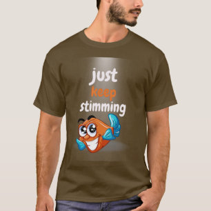 Camiseta Apenas mantenha a consciência do Autismo Stimming