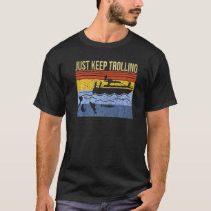 Camiseta apenas mantenha o barco de pesca de pesca pescador