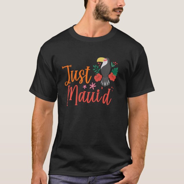Camiseta Apenas Maui D Hawaii Honeymoon Hubby Wifey Matchin (Frente)