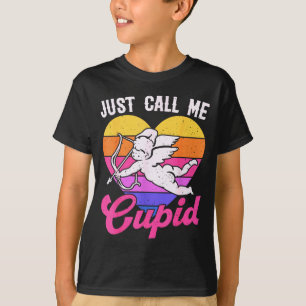 Camiseta Apenas Me Chame de Cupido, São Valentim, Coração d