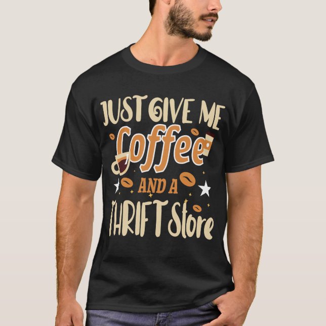 Camiseta APENAS ME DÊ Café E Uma Loja de Caridade (Frente)