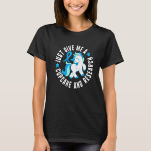 Camiseta Apenas Me Dê Um Cupcake E Pesquise Diabetes T1 Aw