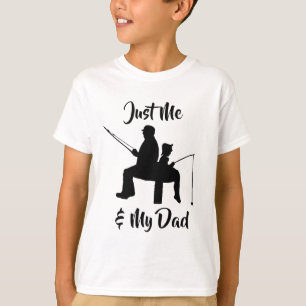 Camiseta Apenas mim e minha pesca do pai