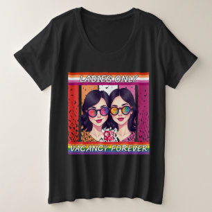 Camiseta Apenas Mulheres LGBTQ, Vagas para sempre
