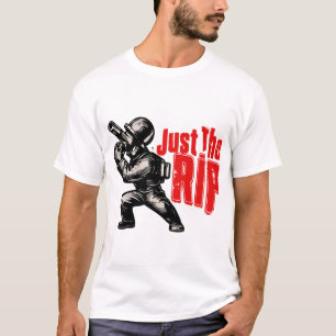 Camiseta Apenas o Humor de Soldadura de Rip - Gráfico de So