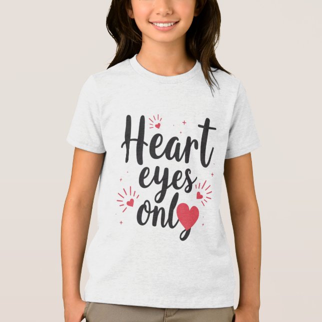 Camiseta Apenas olhos cardíacos (Frente)
