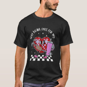 Camiseta Apenas Olhos De Coração Para Você Namorados Disco