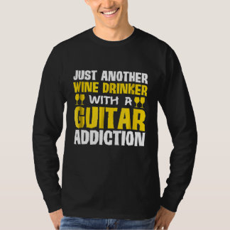 Camiseta Apenas Outro Bebê De Vinho Com Vício De Violão