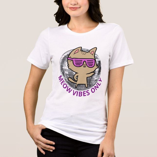 CAMISETA APENAS PARA AS VIBAS DE MEOW (Frente)