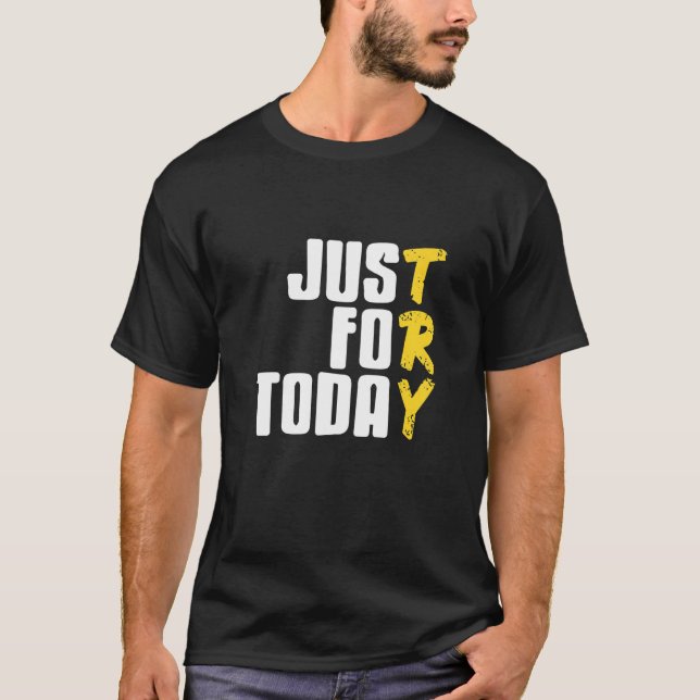 Camiseta Apenas Para Hoje Designs Retro Cool Sober Present  (Frente)