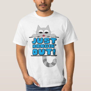 Camiseta APENAS PASSANDO O TEMPO! Gato Fofo e Brincalhão
