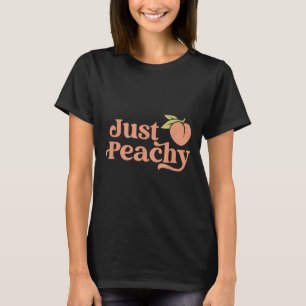 Camiseta Apenas Peachy Retro 70s Georgia Peaches Fruta de V
