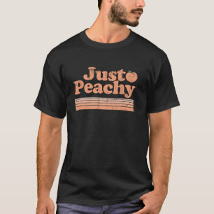 Camiseta Apenas Peachy Retro 70s Georgia Peaches Fruta de V