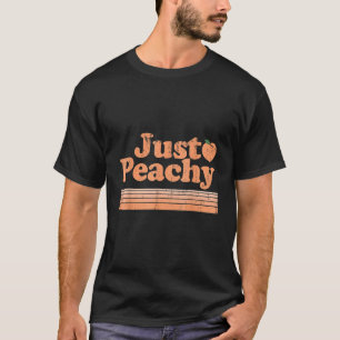 Camiseta Apenas Peachy Retro 70s Georgia Peaches Fruta de V