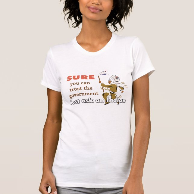 Camiseta Apenas pergunte a um indiano (Frente)