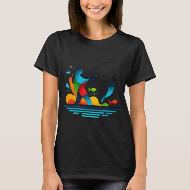 Camiseta Apenas Pescando Por aí! (Frente)