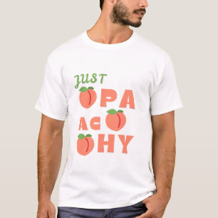 Camiseta Apenas Pêssego Gráfico Retro