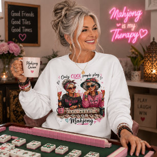 Camiseta Apenas Pessoas Legais Jogam Mahjong