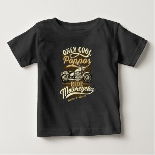 Camiseta Apenas Poppos Legal andam de motocicleta para vovô