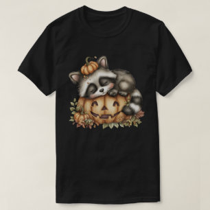 Camiseta Apenas por aqui, Racoon Sonolento