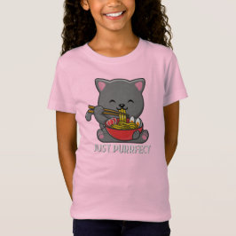 Camiseta Apenas Puro - Ramen Comendo Gato