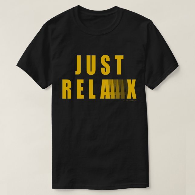 Camiseta Apenas relaxe (Frente do Design)