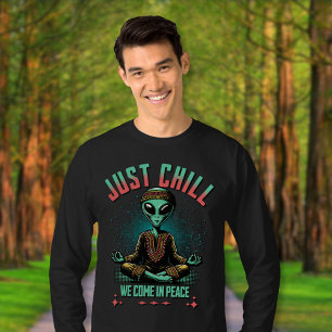 Camiseta Apenas relaxe, nós viemos em paz