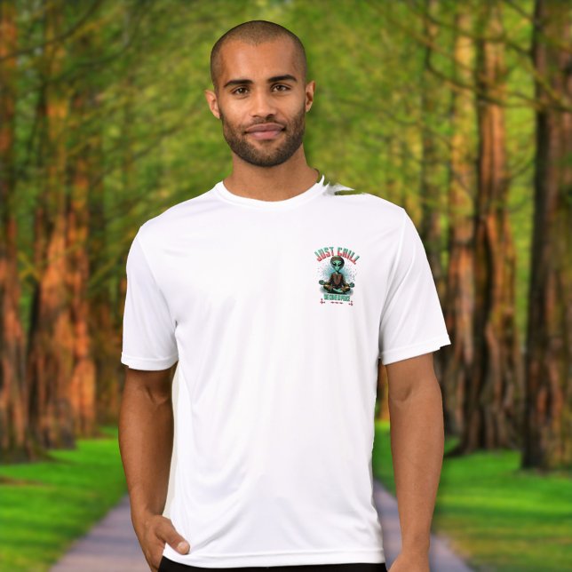 Camiseta Apenas relaxe, nós viemos em paz (Criador carregado)