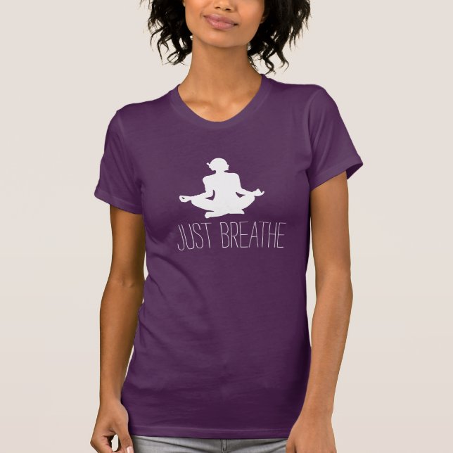 Camiseta Apenas respire a meditação (Frente)