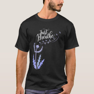 Camiseta Apenas Respire Dente-de-Leão Flor Silvestre Botâni