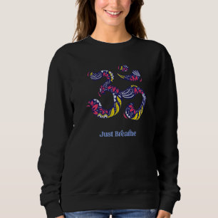 Camiseta Apenas Respire O Símbolo Yoga Espiritual Namaste T