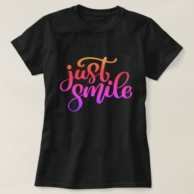 Camiseta Apenas Sorria (Frente do Design)