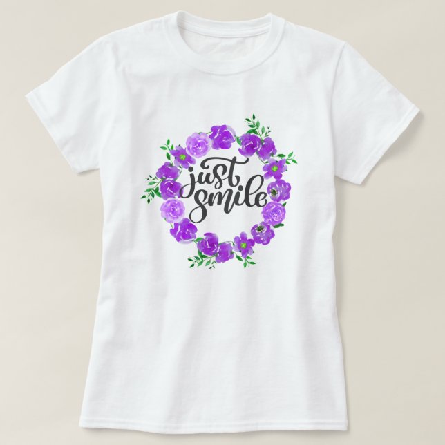 Camiseta Apenas Sorria (Frente do Design)