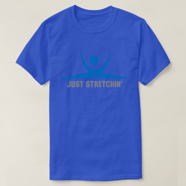 Camiseta Apenas Stretchinx27 Figura Design em azul (Frente do Design)
