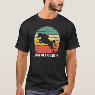 Camiseta Apenas Supere-o Salto de Cavalo Equitação Equ