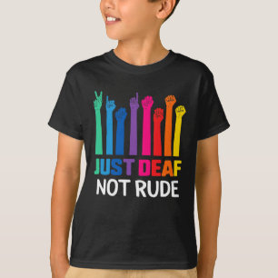 Camiseta Apenas Surdo Não É Grosseiro Conscientização dos S