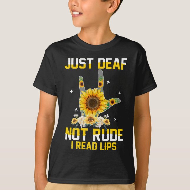 Camiseta Apenas Surdo Não É Grosseiro Deficiente Auditivo S (Frente)