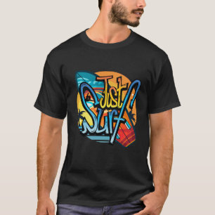 Camiseta Apenas Surfe Retro Verão – Prancha de Surfe Vintag