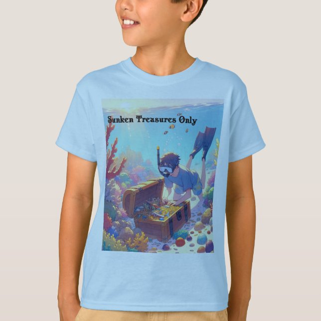 Camiseta Apenas tesouros soltos (Frente)